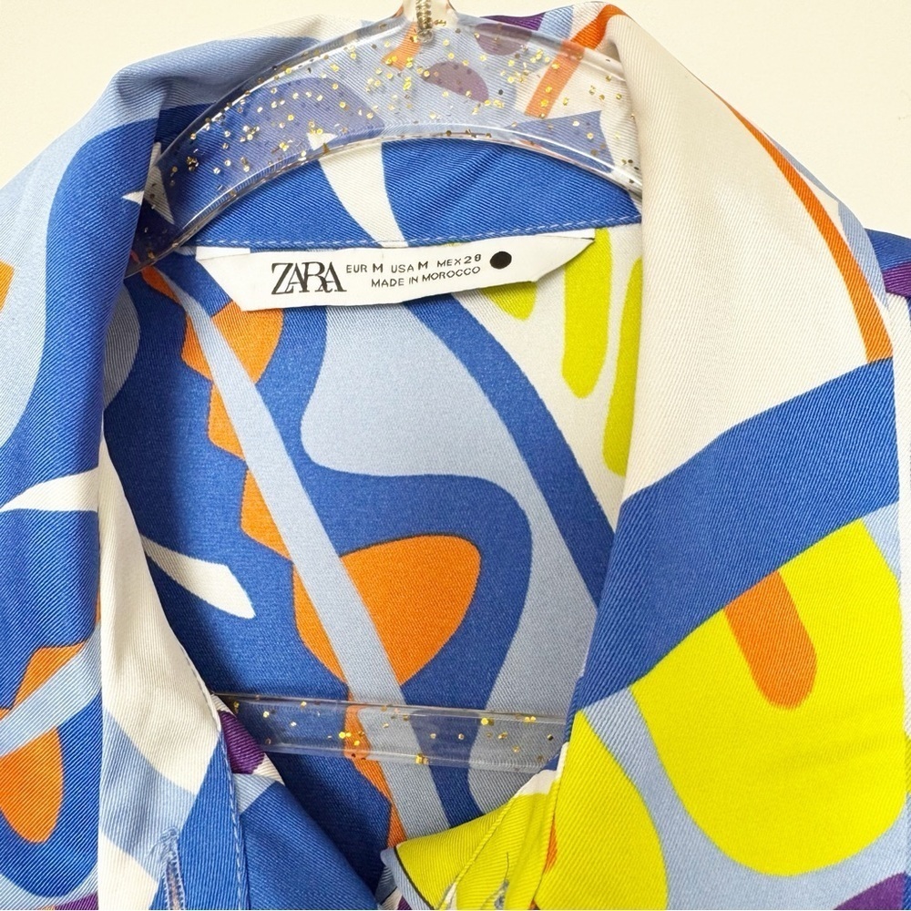 Multicolor Abstract Button Down Shirt - Picture 11 of 13